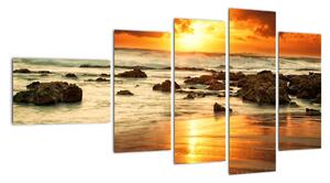 Západ slunce na moři - obraz (110x60cm)