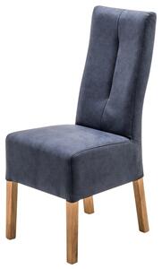 Jídelní židle FABIUS dub olejovaný/tmavě modrá