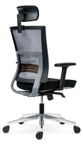 ANTARES kancelářská židle Next PDH, černá nebo šedá