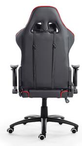Herní židle k PC Sracer R3 s područkami nosnost 130 kg černá-červená