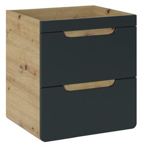Comad Závěsná skříňka pod umyvadlo Aruba 8201 50 cm dub craft zlatý/vesmírně šedá mat