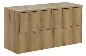 Comad Závěsná skříňka Nova Oak s deskou 120 cm dub coast evoke