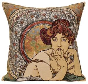 Gobelínový povlak na polštář Topaz, Alfons Mucha 45x45 cm