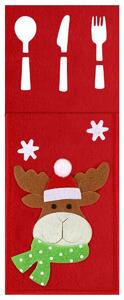 Tutumi, Dekorativní kryt pro příbor s vánočním motivem 3ks KF333, červená, CHR-09517