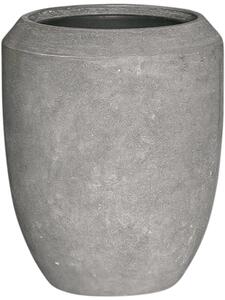 Obal Polystone Coated Plain - Coppa Raw šedá s vnitřní vložkou, průměr 45 cm