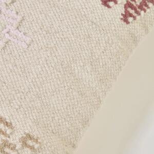 Béžový vlněný povlak na polštář Kave Home Bibiana 45 x 45 cm