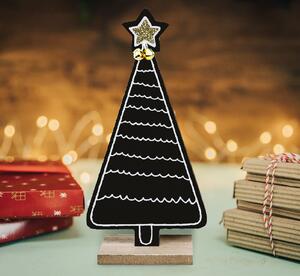 Tutumi, vánoční stromek, sváteční dekorace KL-21X14, černá, CHR-00673