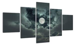 Obraz měsíce a mraků (125x70cm)