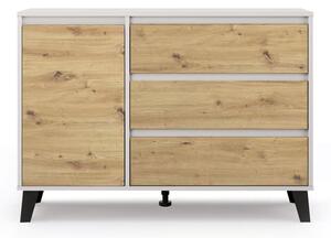 Komoda Borg 1d3s kašmír / dub artisan