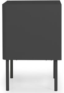 Matně antracitově šedý lakovaný noční stolek Tenzo Switch 45 x 39 cm