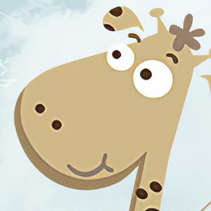 Malvis ® Dětská tapeta Žirafa Vel. (šířka x výška): 432 x 290 cm