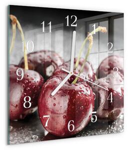 Skleněné hodiny Třešeň zskb-30x30-00059258