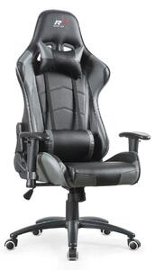Herní židle k PC Sracer R3 s područkami nosnost 130 kg černá-šedá