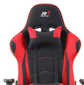 Herní židle k PC Sracer R5 s područkami nosnost 130 kg černá-červená