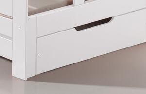 Bílá borovicová zásuvka k posteli Vipack Jumper 130 x 61,9 cm