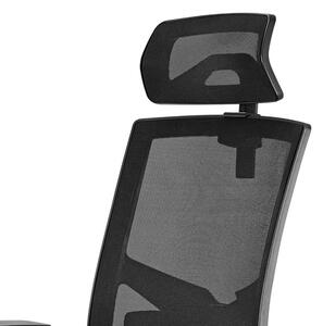 ALBA kancelářská židle GAME Šéf VIP, černá, Mechanika: T-Synchro s posuvem sedáku, Hlavová opěrka: Ano, Bederní opěrka: Ano, Područky: P44 PU, Kříž: Plastový černý. Židle je v plné výbavě