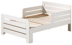 Bílá borovicová rozkládací dětská postel Vipack Jumper 90 x 140/160/200 cm