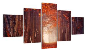 Podzimní les - obraz (125x70cm)