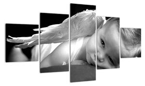 Dítě - anděl - obrazy na zeď (125x70cm)