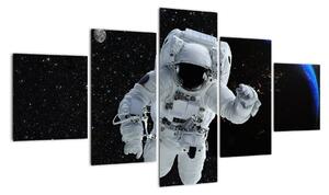 Obraz astronauta ve vesmíru (125x70cm)