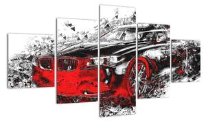 Obraz automobilu - moderní obraz (125x70cm)