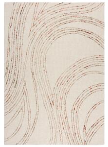 Flair Rugs, Kusový koberec Memphis Abstract Swirl Natural/Orange, 120x170, béžová, ložnice