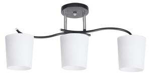 Lustr na tyči ESNYR 3xE27/40W/230V černá/bílá