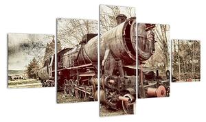 Obraz lokomotivy (125x70cm)