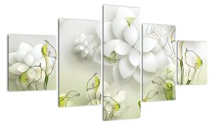 Moderní obraz - květy (125x70cm)