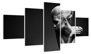 Černobílý obraz ženy (125x70cm)
