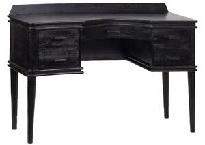 Hoorns Černý akátový psací stůl Libie 120 x 40 cm