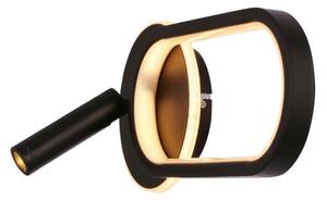 LED Nástěnné svítidlo MONET LED/13W/230V + LED/2W 3000/4000/6000K černá
