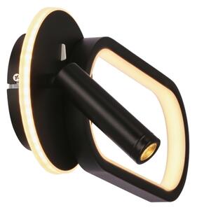 LED Nástěnné svítidlo MONET LED/13W/230V + LED/2W 3000/4000/6000K černá