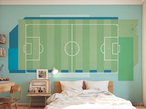FUGU Fotbalová tapeta - Football friendly area light Materiál: Digitální eko vlies - klasická tapeta nesamolepicí