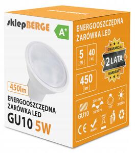 BERGE LED žárovka - GU10 - 5W - 440Lm - teplá bílá