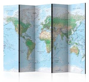 Paraván zeměpisná mapa světa Velikost (šířka x výška): 225x172 cm