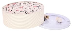 Dětské stropní svítidlo KIDDY 2xE27/40W/230V béžová/růžová