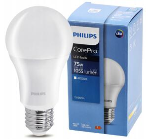 LED žárovka Philips E27 - 10W - 1055 lm - teplá bílá - CorePro Premium A60