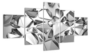 Abstraktní obrazy - krystaly (125x70cm)