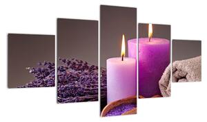 Obraz - Relax, svíčky (125x70cm)