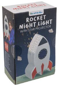 Lampička s hvězdným projektorem Raketa