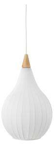 Halo Design 746262 - Lustr na lanku DROPS 1xE27/40W/230V pr. 30 cm bílá/dub