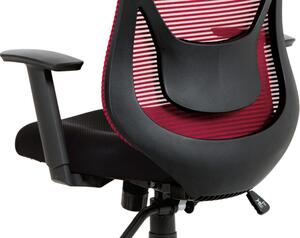 AUTRONIC kancelářská židle KA-A186 RED, černá-vínová