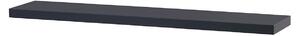 Polička nástěnná 120 cm, MDF, barva tmavě šedý mat, baleno v ochranné fólii