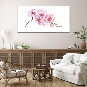 Obraz na skle Obraz na skle Malování květinové větve