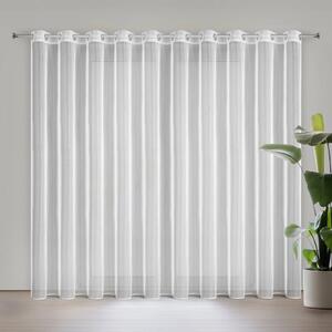 ZÁCLONA NA KROUŽCÍCH ESEL 350X250 CM BÍLÁ BX