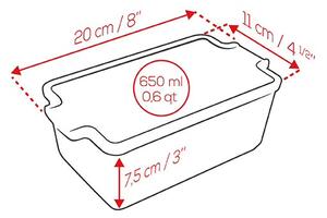 Forma na paštiku Peugeot Appolia 20 x 11 cm červená 61708