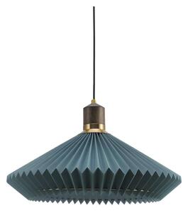Halo Design 744275-Lustr na lanku PARIS 1xE27/60W/230V pr. 56 cm modrá/mosaz/dub