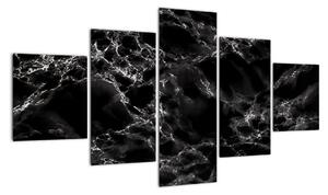 Černobílý mramor - obraz (125x70cm)