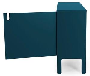 Matně petrolejově modrá lakovaná komoda Tenzo Uno 148 x 40 cm